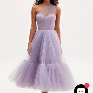 MillaNova Lavender One-Shoulder Dress